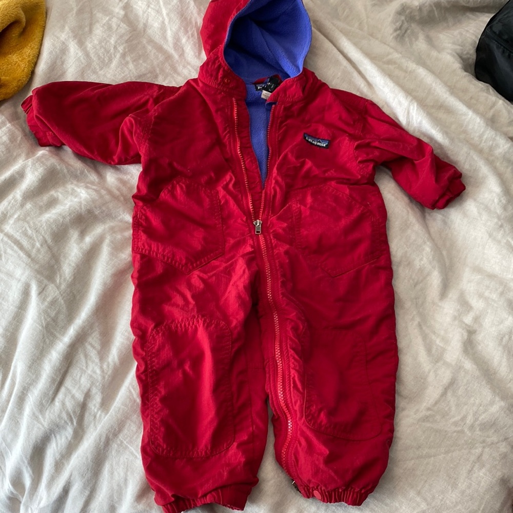 Vintage patagonia baby snowsuit
